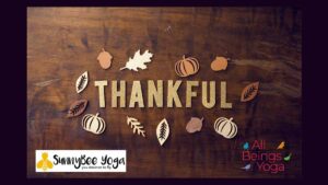 All Beings Yoga Thanksgiving banner